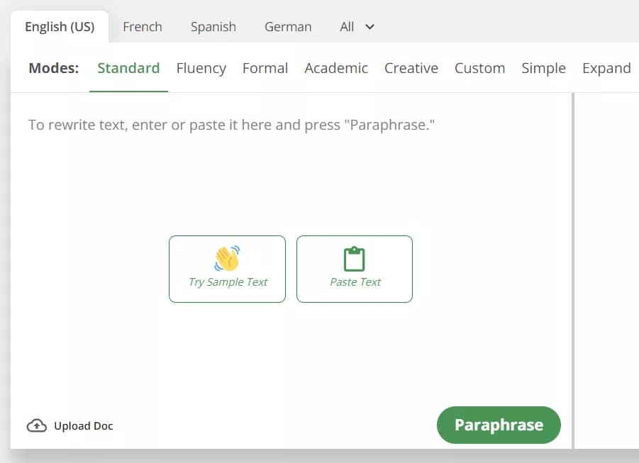 AI Paraphraser With Extra Writing Tools